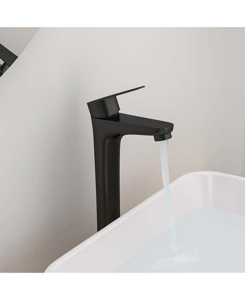 Phying Oil-Rubbed Bronze Vessel Sink Faucet Single Handle Tall Bathroom Sink Faucet Vanity Bathroom Faucet
