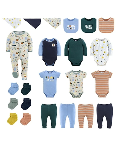 The Peanutshell Baby Boys 23-Piece Clothing Set, Good Sport