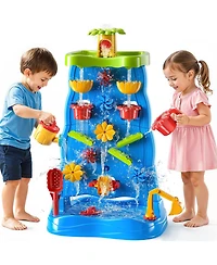Gnuadz Waterfall Water Table Sand Sensory Activity Toddler Outdoor Play