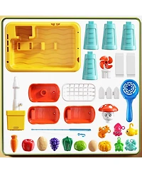 Gnuadz Water Table Kitchen Sink Electric Pump Fishing Games Sensory Play