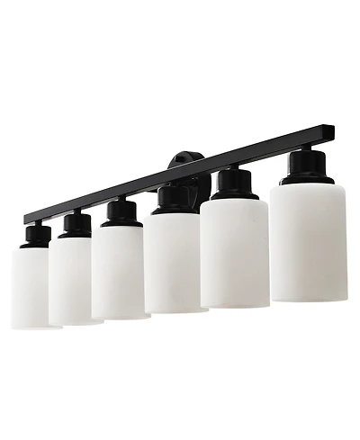 Midola 6-Light Wall Lamps with Glass Shades (No Bulbs) Sconce Lighting for Bedroom Living Room