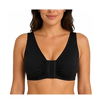 Meadow Women's Ease Cotton Front Closure Bra for Mastectomy 2-Pack