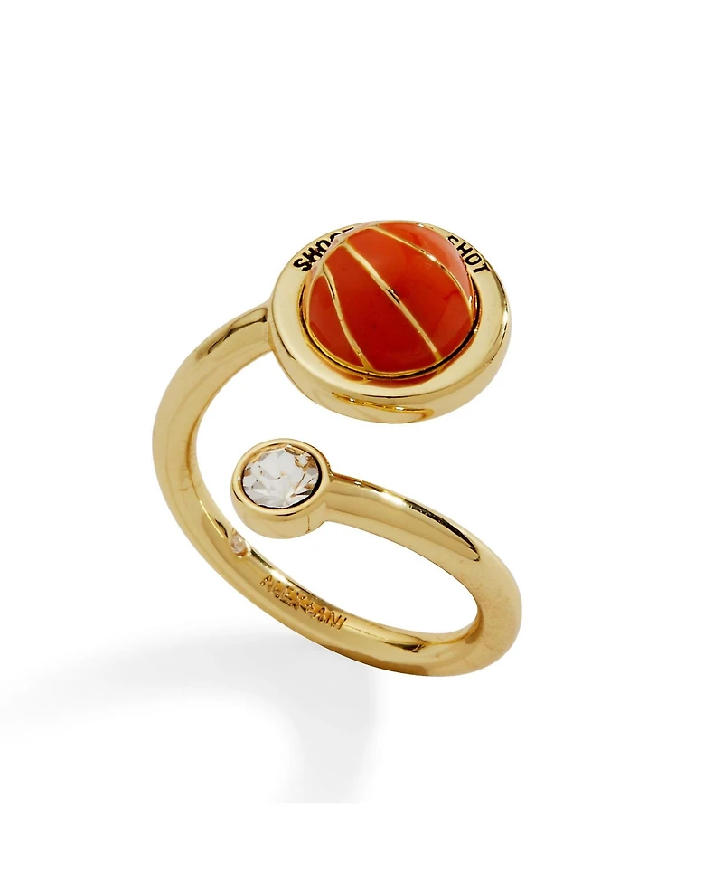 Alex and Ani Shoot Your Shot Basketball Open Fidget Ring