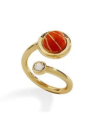 Alex and Ani Shoot Your Shot Basketball Open Fidget Ring