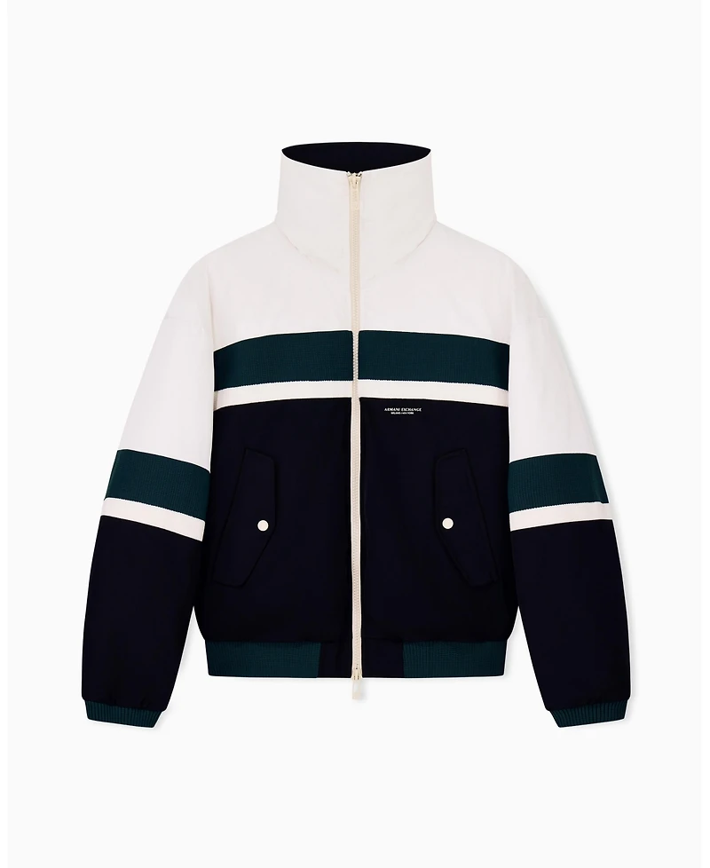 A|X Armani Exchange Men's Colorblock Bomber Jacket
