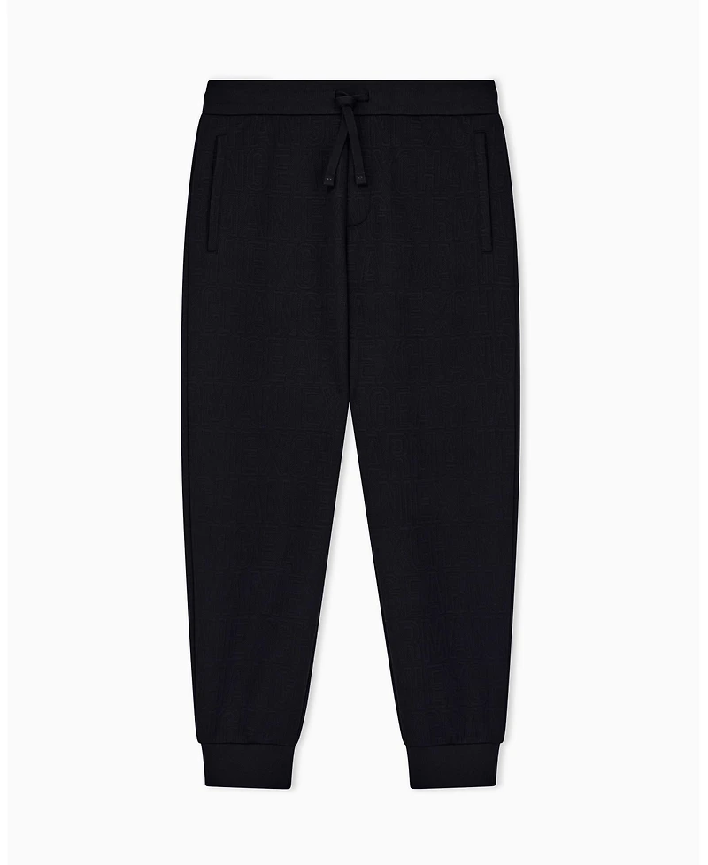 A|X Armani Exchange Men's Jacquard All Over Logo Jogger