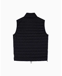 A|X Armani Exchange Men's All Over Logo Flocked Down Vest