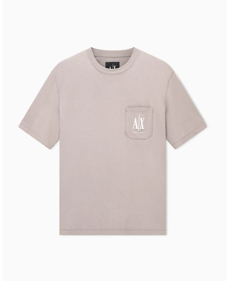 A|X Armani Exchange Men's Regular Plus Fit With Pocket Detail T-Shirt