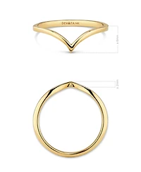 Devata Chevron Ring 14K Gold