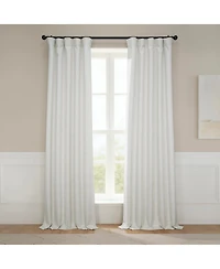 Half Price Drapes Textured Faux Linen Room Darkening Curtain