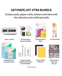 Cricut Joy Xtra Cutting Machine with Ultimate Card and Sticker Making Bundle