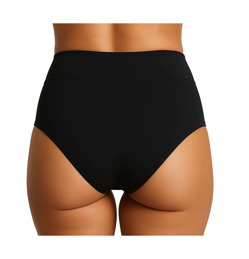 Lands' End Women's High Rise Full Coverage Brief Soft Essential Everyday 3 Pack Panties