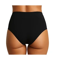 Lands' End Women's High Rise Full Coverage Brief Soft Essential Everyday 3 Pack Panties