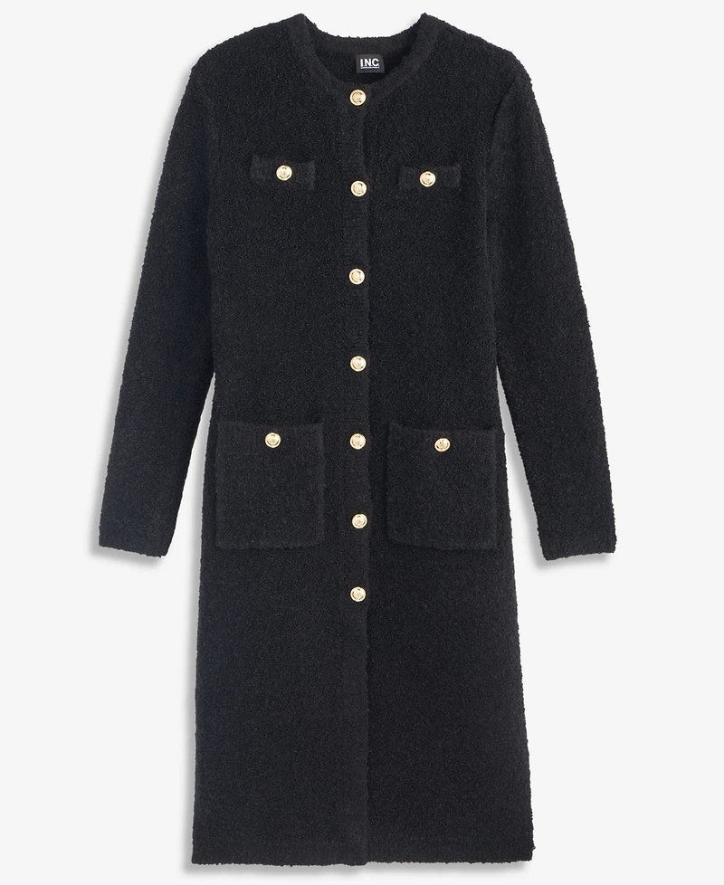 I.n.c. International Concepts Petite Boucle Button-Front Cardigan, Macy's Exclusive