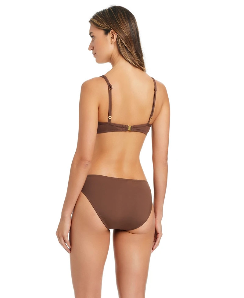 Bleu by Rod Beattie Women's Draped Underwire Bikini Top