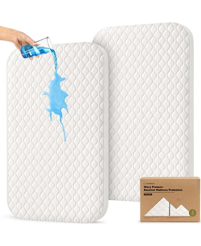 KeaBabies Protect+ Waterproof Bassinet Mattress Protector, Mavy Bassinet Waterproof Cover for Baby Delight Dreamer Bedside Sleeper, 32x21