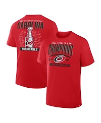 Fanatics Men's Red Carolina Hurricanes 2026 Nhl Stanley Cup Champions Signature Roster T-Shirt