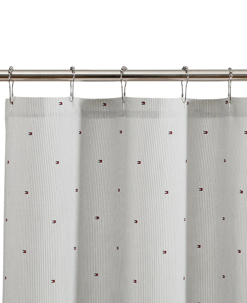 Tommy Hilfiger Ithaca Flag Stripe Printed Shower Curtain, 72" x 72"