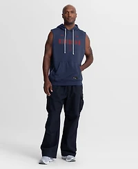 Nike Men's Navy Boston Red Sox Authentic Collection Standard Issue Dri-fit Sleeveless Hoodie