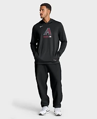 Nike Men's Black Arizona Diamondbacks Authentic Collection Dri-fit Long Sleeve Hoodie