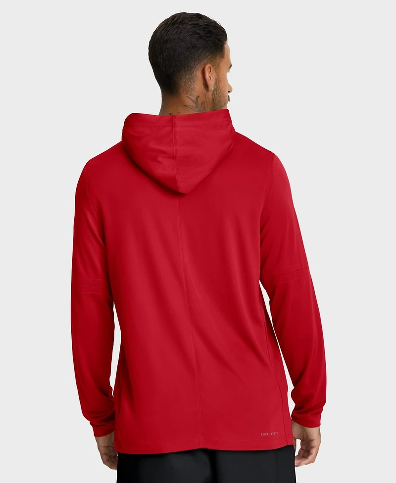 Nike Men's Red Philadelphia Phillies Authentic Collection Dri-fit Long Sleeve Hoodie