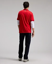 Nike Men's Red Atlanta Braves Authentic Collection Striped Victory Dri-fit Polo Shirt