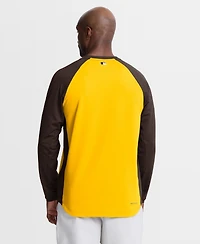Nike Men's Gold San Diego Padres Authentic Collection Raglan Dri-fit Sweatshirt