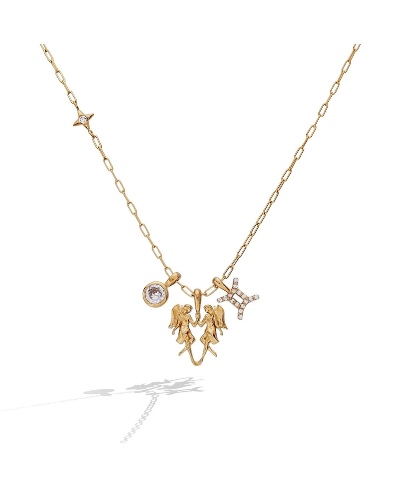 Alex and Ani Gemini Zodiac Charm Cluster Necklace
