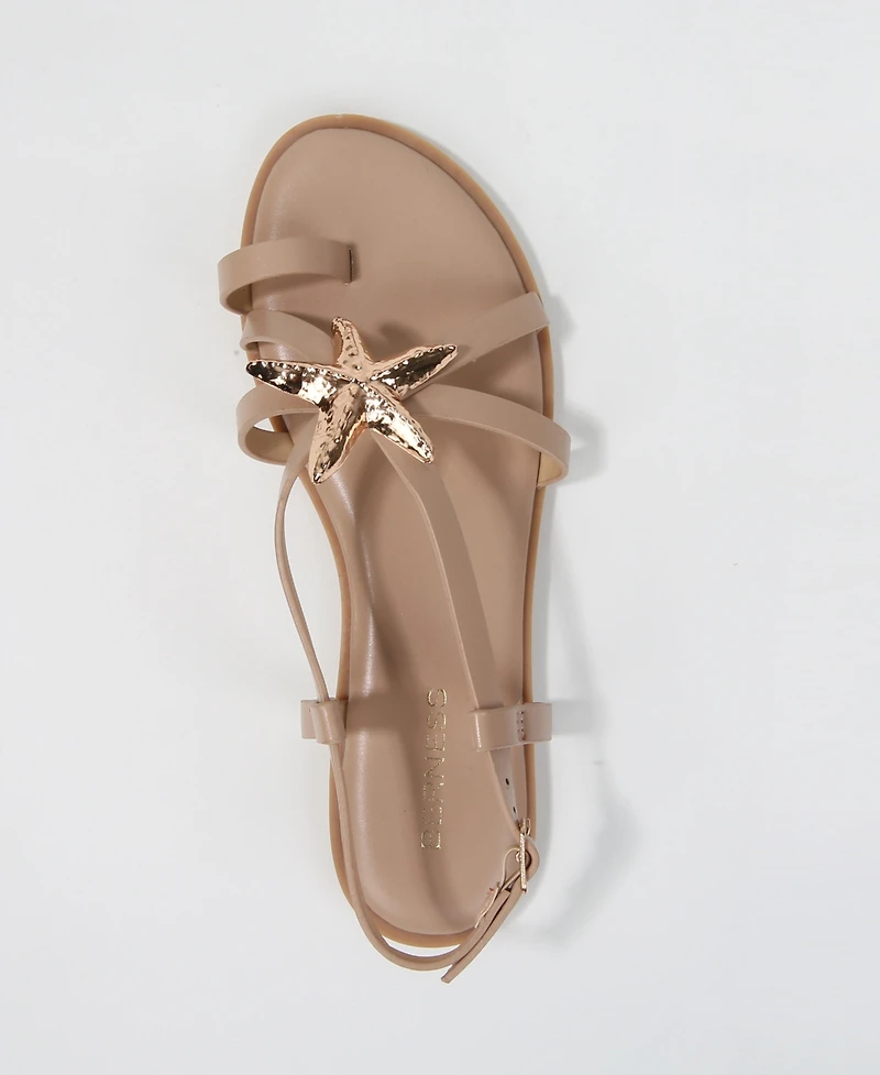 Berness Women's Kiana Starfish Accent Flat Sandals
