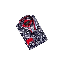 Elie Balleh Men's Slim Fit Paisley Sport Button-Down Shirt