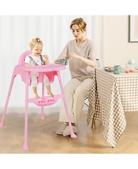 Gouun Toddler 4-in-1 Convertible High Chair with Removable Dishwasher-Safe Tray