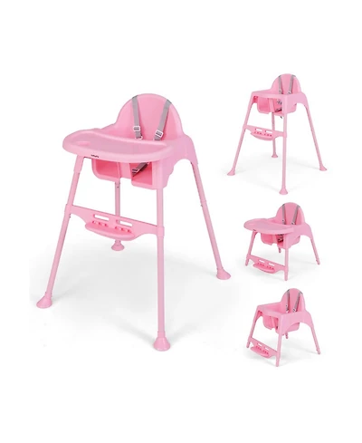 Gouun Toddler 4-in-1 Convertible High Chair with Removable Dishwasher-Safe Tray