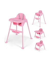 Gouun Toddler 4-in-1 Convertible High Chair with Removable Dishwasher-Safe Tray
