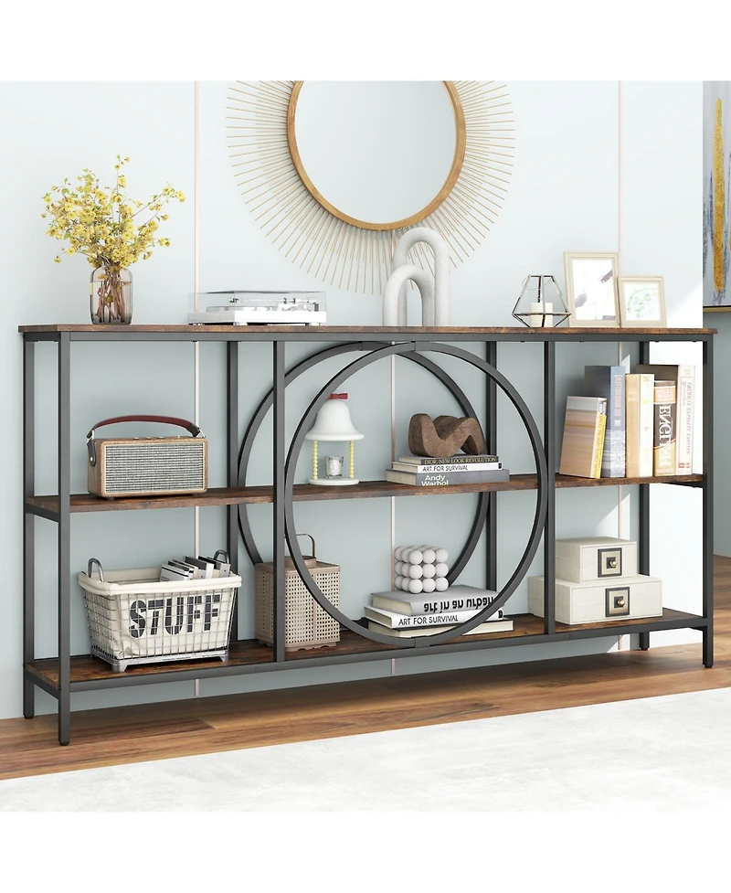 Slickblue Modern 3-Tier Console Table for Entryway or Hallway