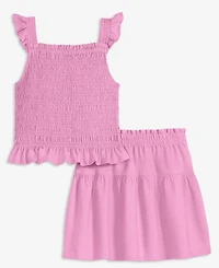 Epic Threads Girls' Xs-xl Solid Smocked Top & Skirt, 2-Piece Set, Macy's Exclusive