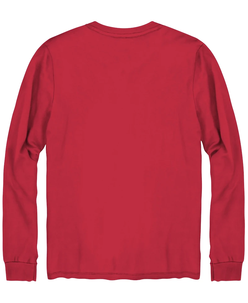 Hybrid Apparel Men's Mickey Mouse Long-Sleeve Crewneck T-Shirt
