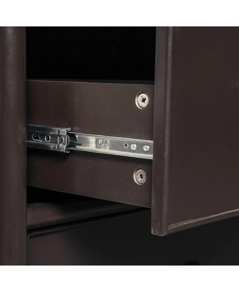 Casainc Storage Cabinet with Two Drawers and Four Doors