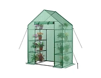 Slickblue Portable 4 Tier Walk-in Plant Greenhouse with 8 Shelves