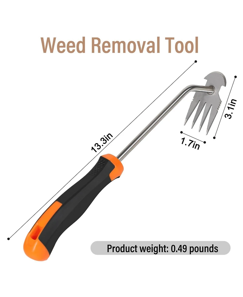 Xdovet Weed Remover Tool Garden Portable Rubber Handle