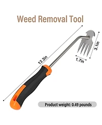 Xdovet Weed Remover Tool Garden Portable Rubber Handle