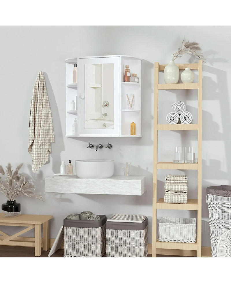 Phying Wall Mounted Bathroom Mirror Cabinet Medicine Cabinet with Multiple Storage Shelves for Bathroom Organizer
