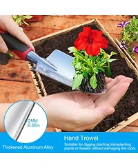 Xdovet Garden Tool Set Aluminum Shovel Rake Transplant