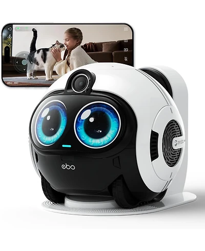 Enabot Ebo Max FamilyBot Smart Home Robot with 4K Camera, V-slam Navigation, Two-Way Video and Ai Patrol