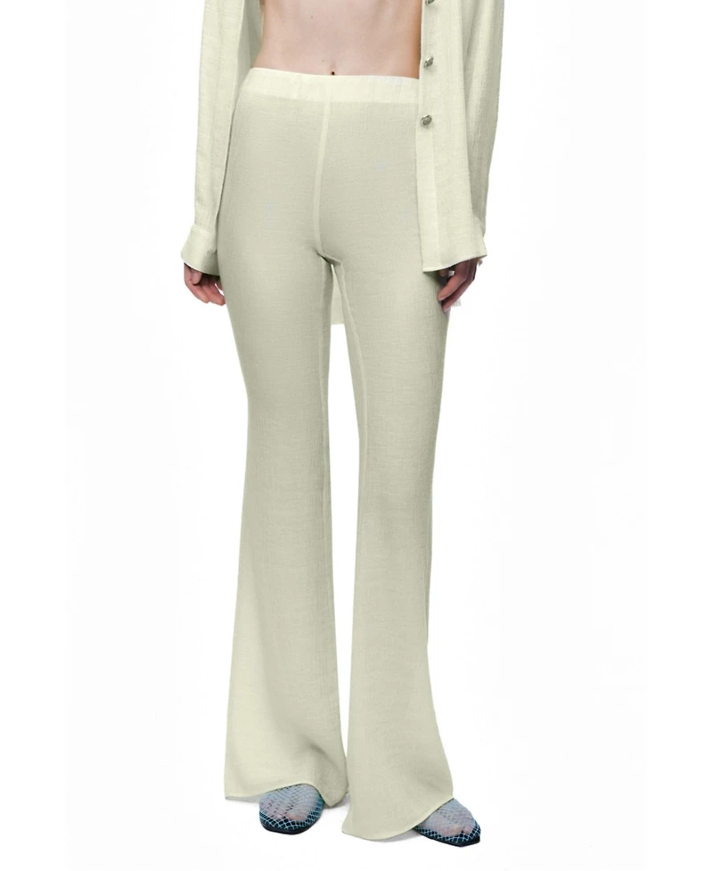 Nocturne Women's High-Waist Flare Trousers