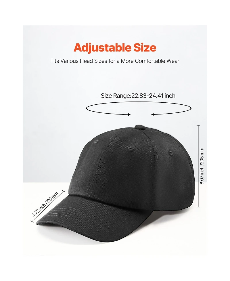 Aoligeijs Baseball Cap, Plain Baseball Hat with Breathable Pure Cotton Fabric, Adjust Size,- Blank 12 Pack Bulk Caps Ideal for Running, Workouts