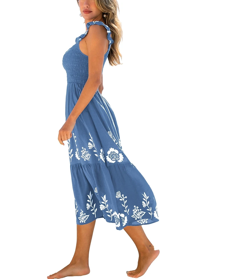 Cupshe Women's Peak Season Floral Maxi Beach Dress