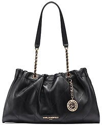 Karl Lagerfeld Paris Amandine Leather Medium Shoulder Handbag