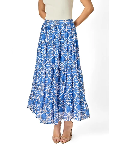 English Factory Women's Print Midi Skirt