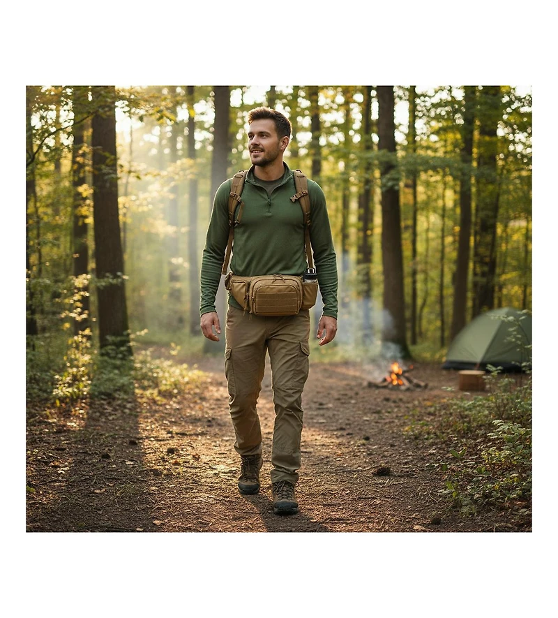Seamless Outdoors Military Tactical Fanny Pack – Camouflage Waist Bag for Hiking, Hunting and Outdoor Sports