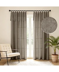 Garrett Textured Tie Knots Curtains Pair